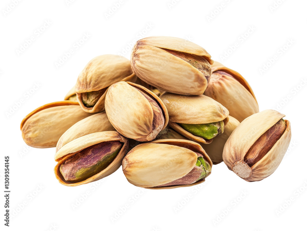 Isolated Collection of Pistachios Isolated Collection of Pistachios