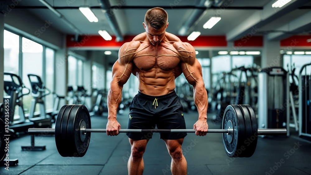 Biohacking muscle development in an urban gym