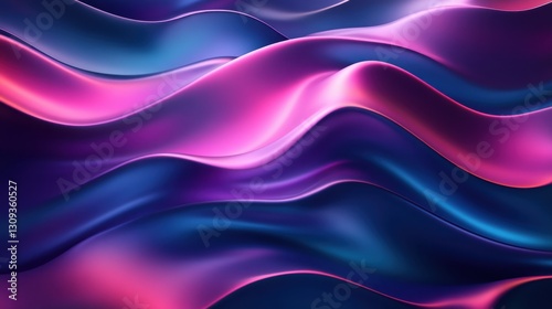 Wallpaper Mural Abstract Waves of Colorful Textures Creating a Captivating Visual Flow of Light and Shadows Torontodigital.ca