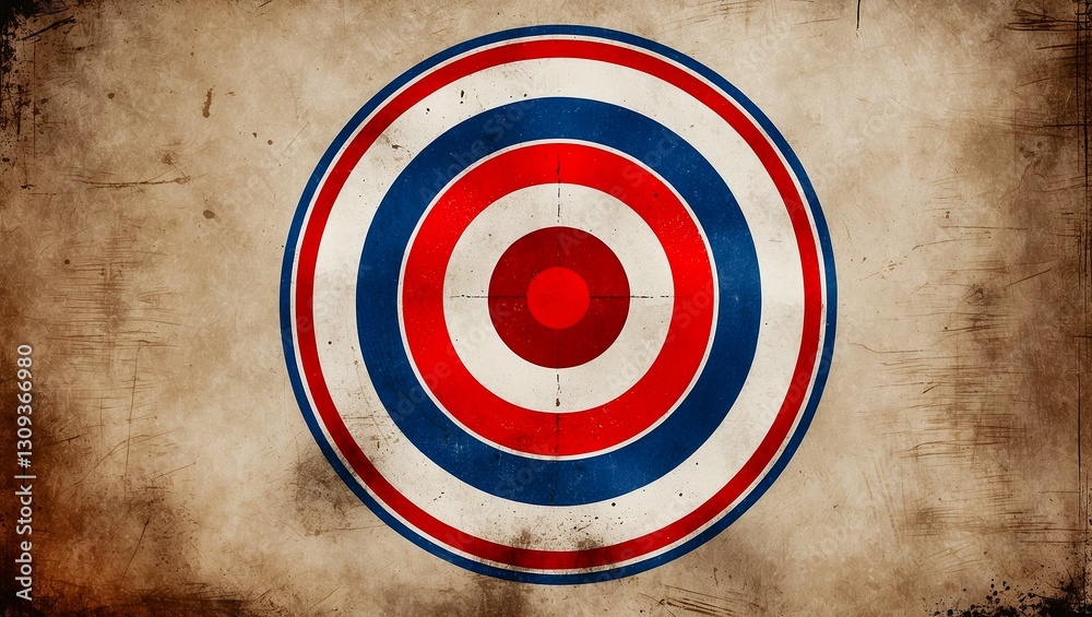 Concentric circles target symbolizing goals and focus Concentric circles target symbolizing goals and focus
