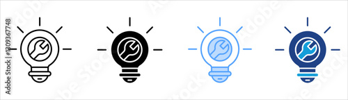 Solution Icon Set Multiple Style Collection