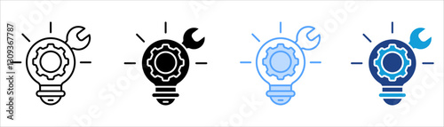 Skill Icon Set Multiple Style Collection