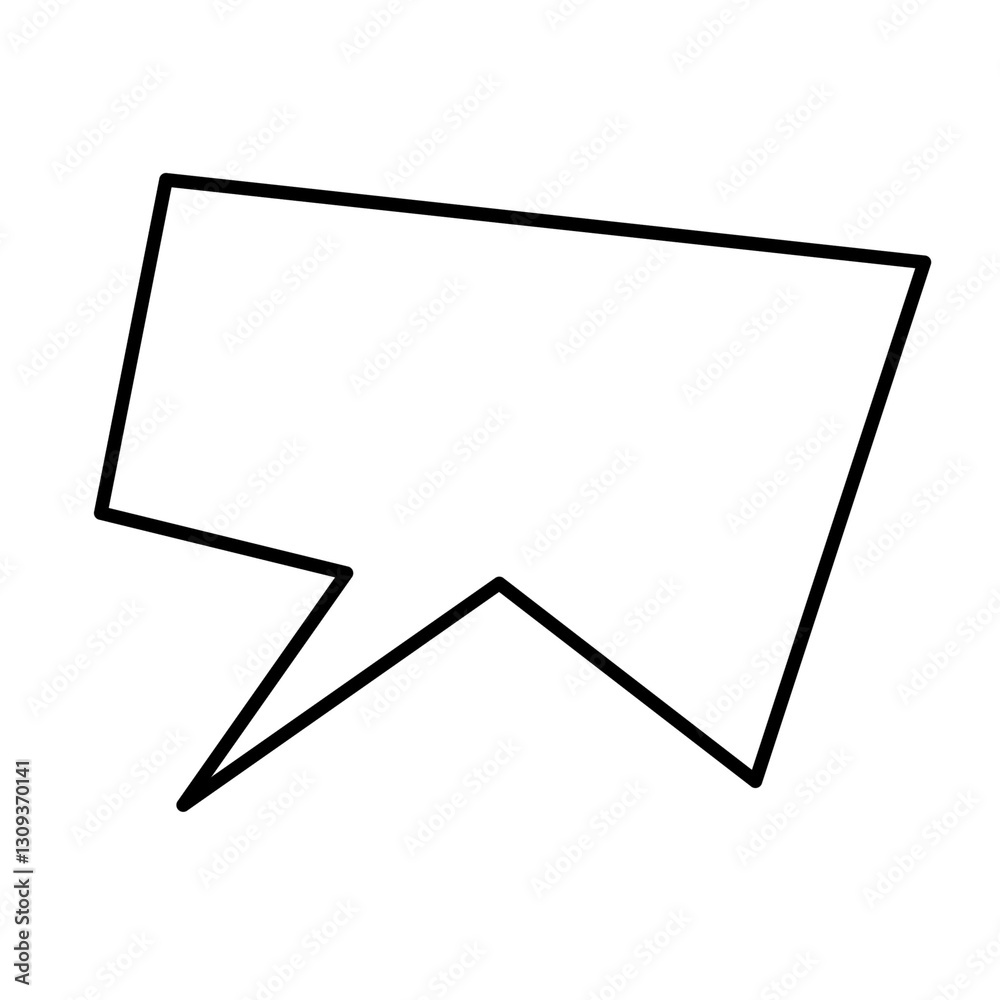 white speech bubble with arrow white speech bubble with arrow