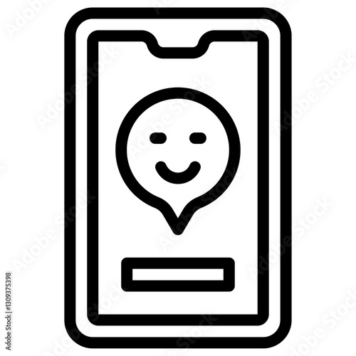 Satisfied line icon