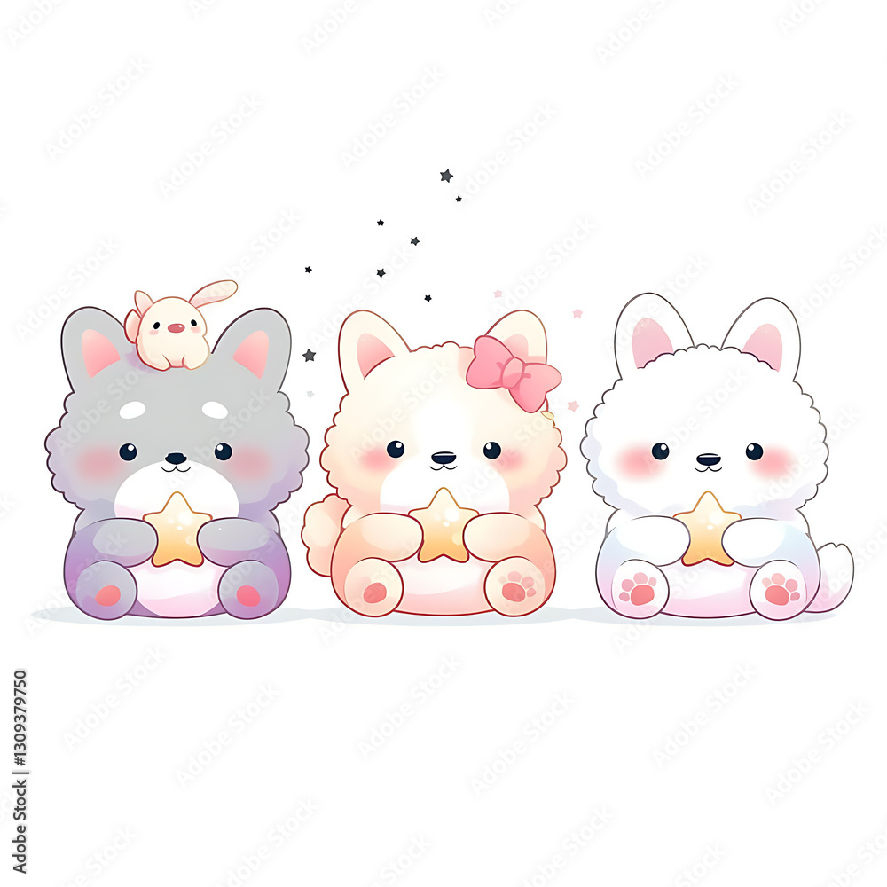 Playful and whimsical dog illustrations in vibrant and minimalist designs. Playful and whimsical dog illustrations in vibrant and minimalist designs.