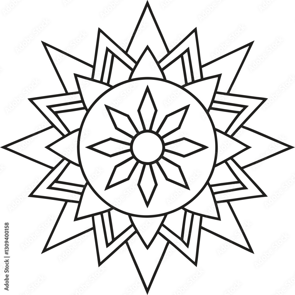 Obraz premium native American mandala