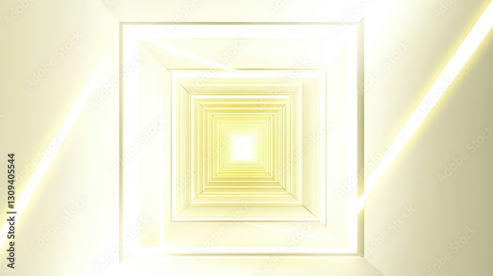 A digital art-inspired 3D loop animation of a neon tunnel, featuring geometric rotating square frames. A digital art-inspired 3D loop animation of a neon tunnel, featuring geometric rotating square frames.