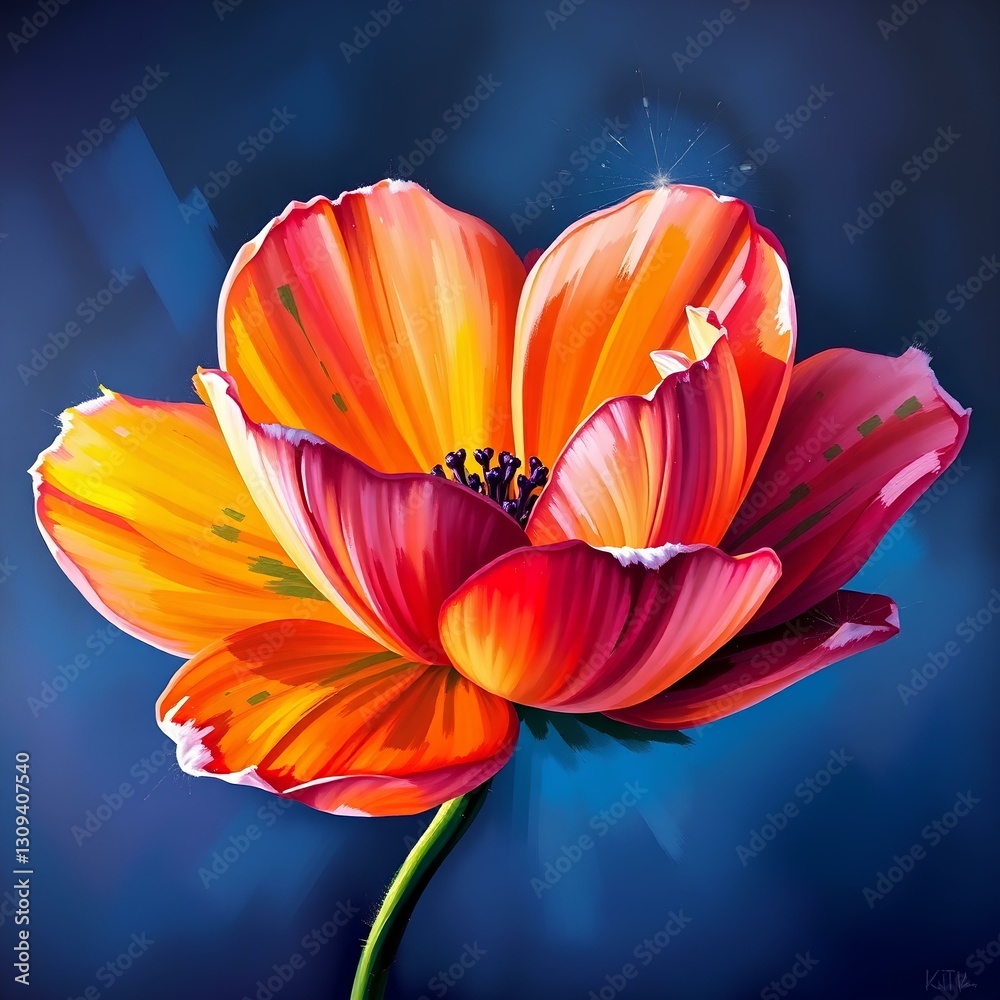 Fototapeta premium flower in a time-lapse