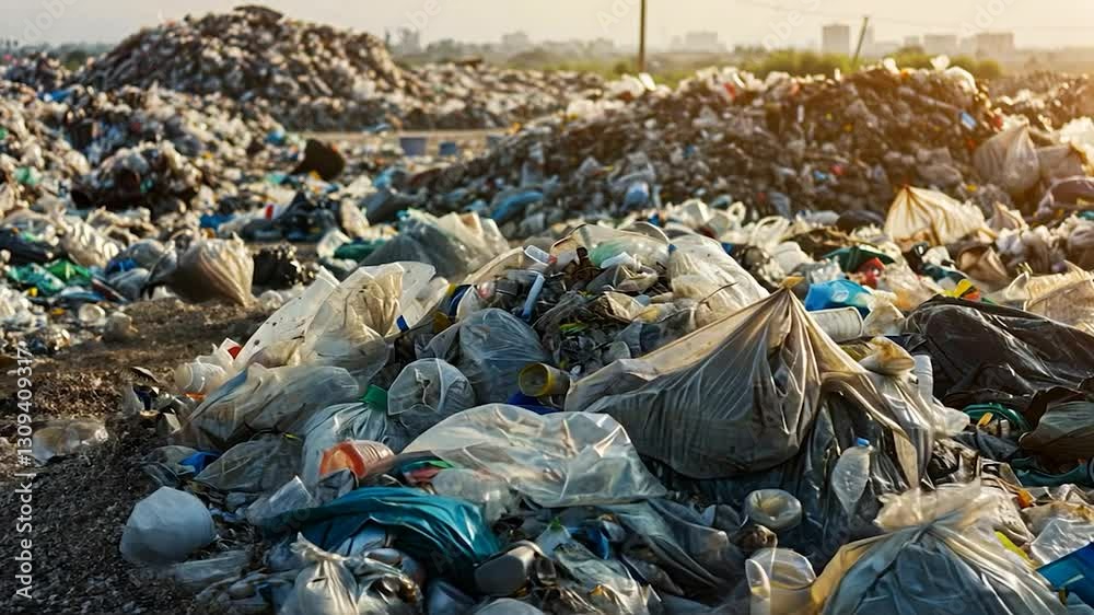 Mountains of Waste: A stark reminder of plastic pollution and its environmental impact Mountains of Waste: A stark reminder of plastic pollution and its environmental impact