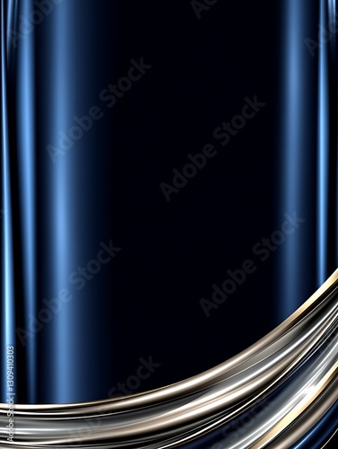 Elegant backdrop featuring draped fabric with reflective accentuation