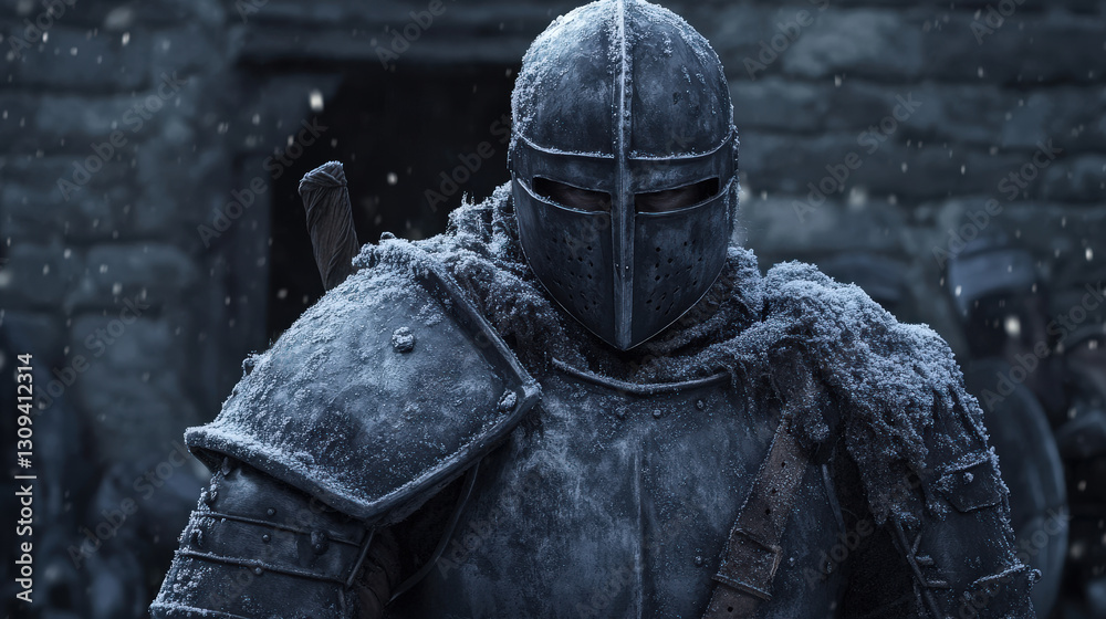 Fototapeta premium Sustainability at home winter knights retreat