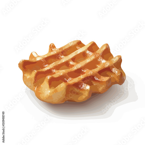 3D Render French Fries Icon Isolated Cutout Sing