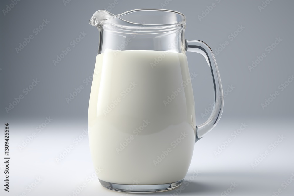 araffy pitcher of milk on a table with a gray background araffy pitcher of milk on a table with a gray background