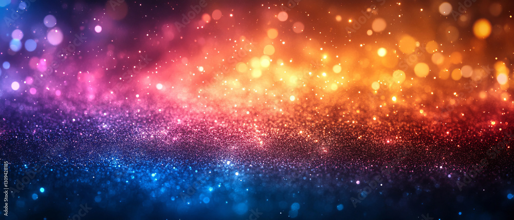 A sparkling background with vibrant bokeh lights and glittering beads, creating a festive atmosphere with colorful reflections and a dazzling abstract effect. A sparkling background with vibrant bokeh lights and glittering beads, creating a festive atmosphere with colorful reflections and a dazzling abstract effect.