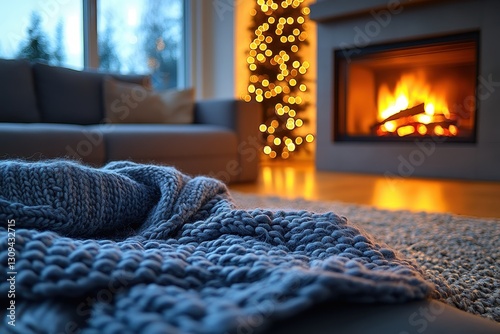 Cozy Winter Home with Fireplace photo