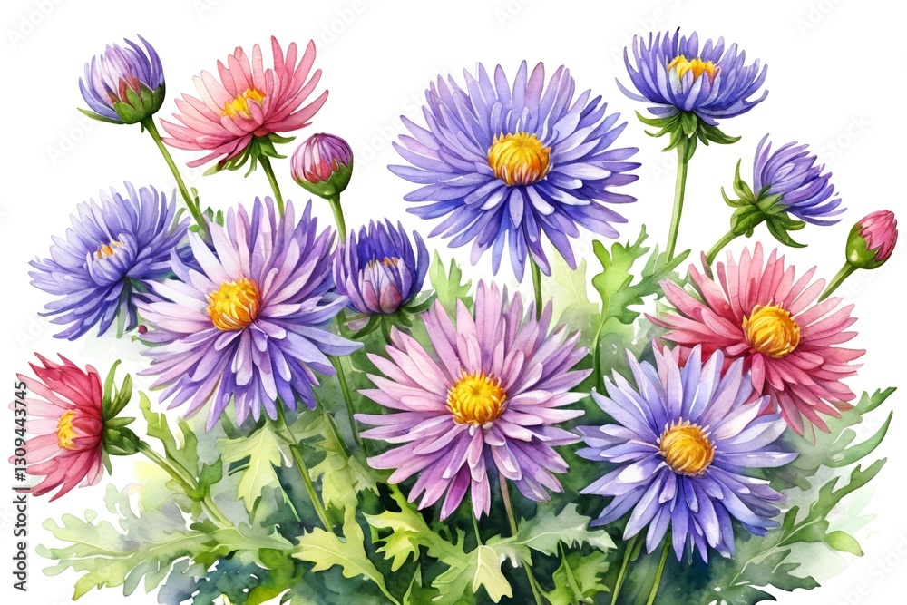 Fototapeta premium there are many different colored flowers in a vase on the table