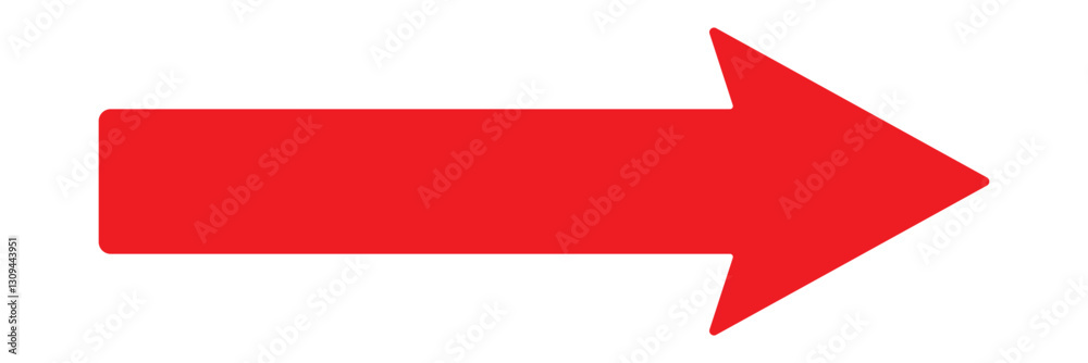 Red long arrow pointing to the right. Long arrow icon Vector. Red arrow icon. Long arrow isolated on white background. Red Long bold arrow . Red long arrow pointing to the right. Long arrow icon Vector. Red arrow icon. Long arrow isolated on white background. Red Long bold arrow .