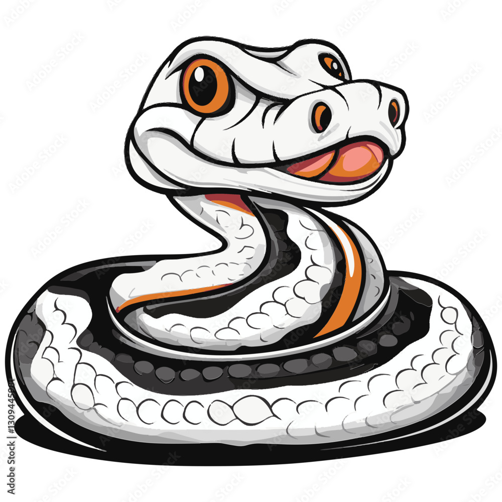 Fototapeta premium snake colorful vector illustration