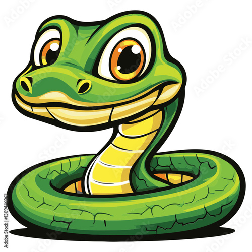 snake colorful vector illustration 