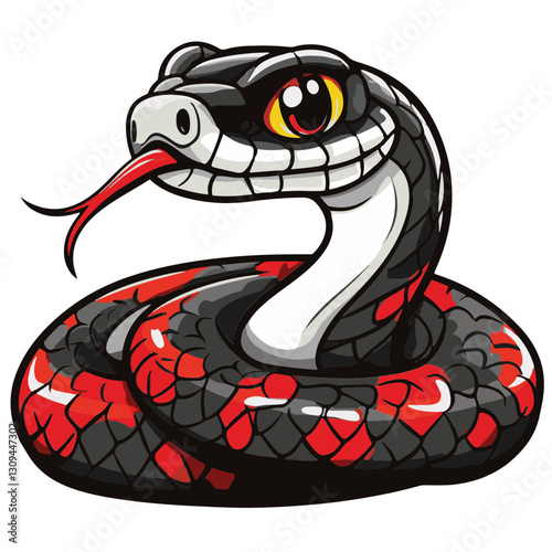 snake colorful vector illustration 