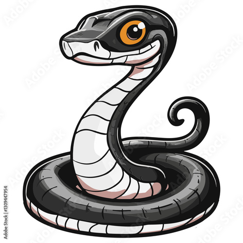 snake colorful vector illustration 