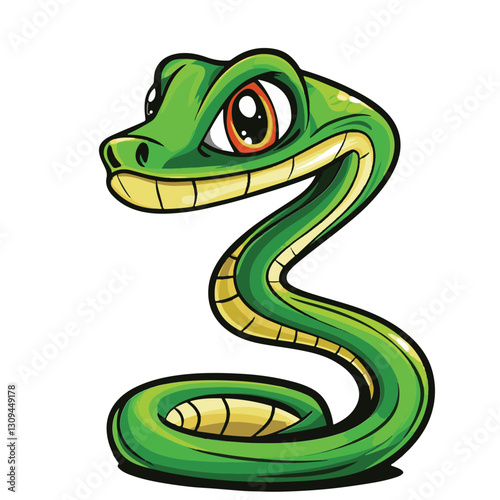 snake colorful vector illustration 
