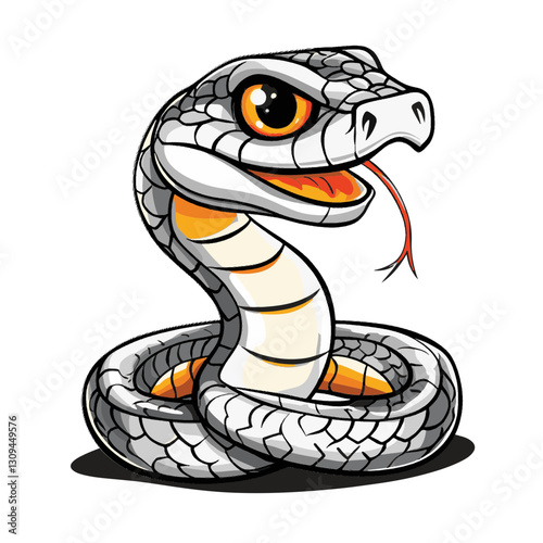 snake colorful vector illustration 