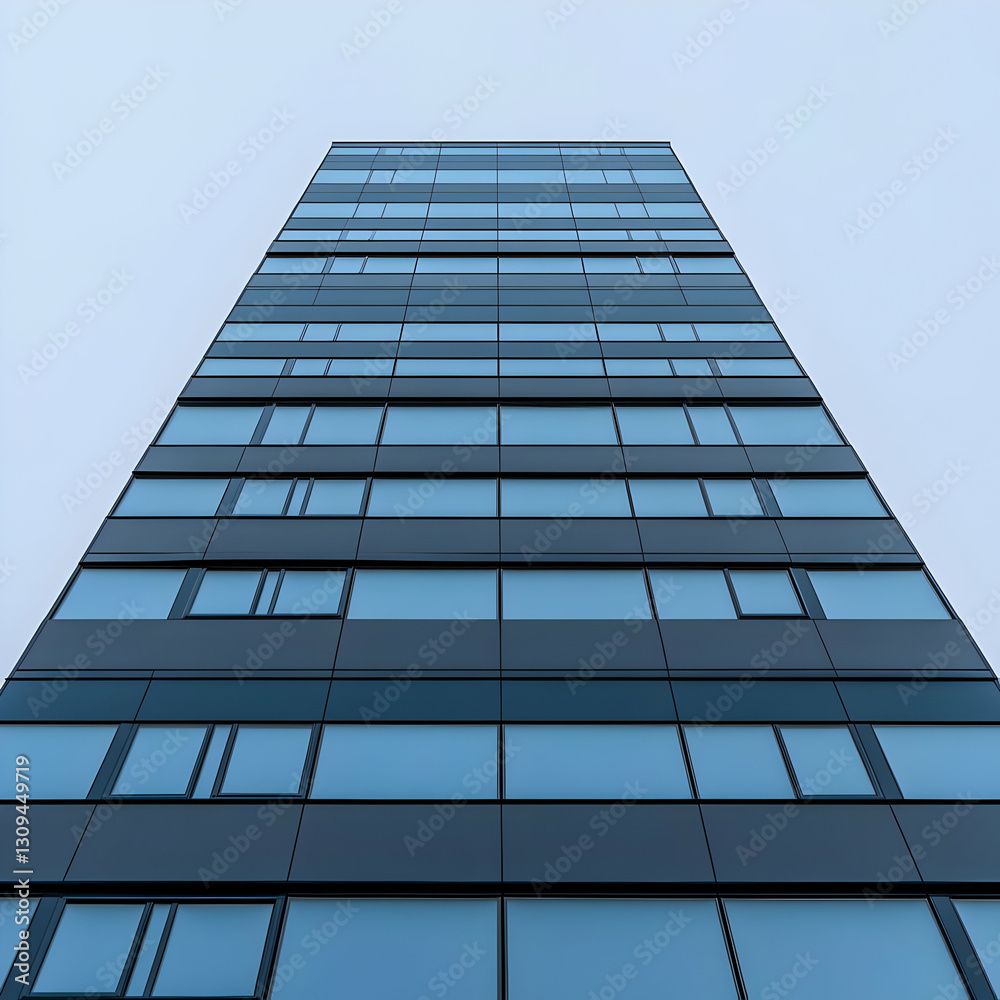 Modern Building Facade Illustration Modern Building Facade Illustration