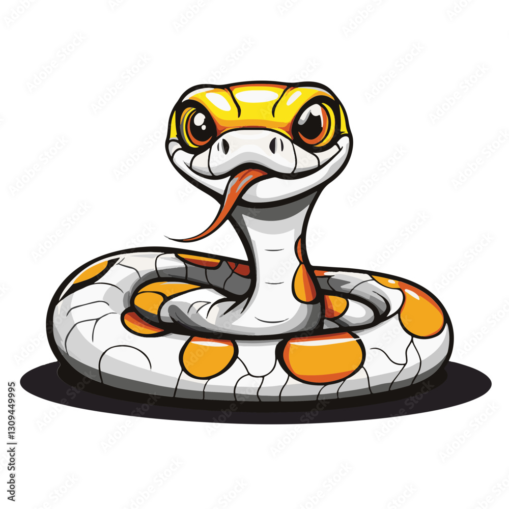 Fototapeta premium snake colorful vector illustration