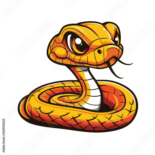 snake colorful vector illustration 