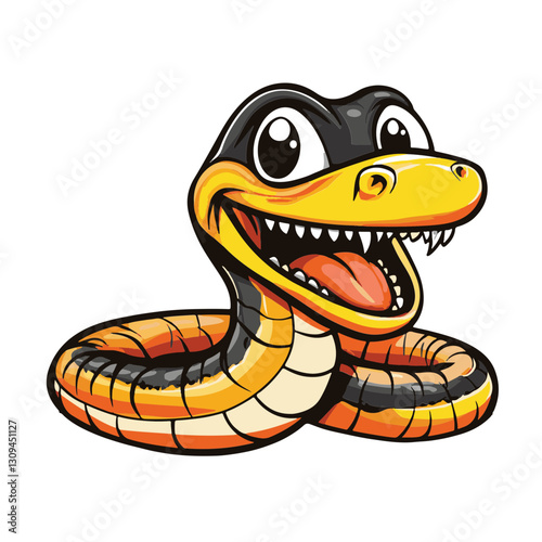 snake colorful vector illustration 