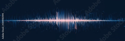 Abstract sound wave digital visualization technology background graphic