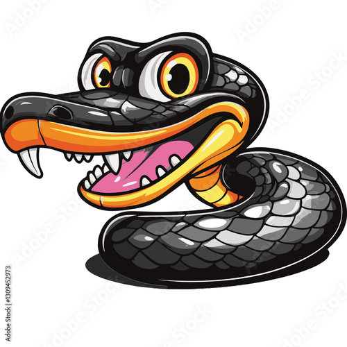 snake colorful vector illustration 