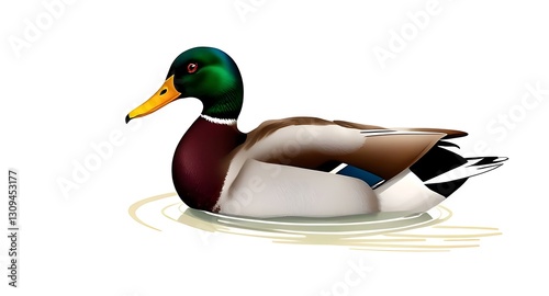 Male duck illustration