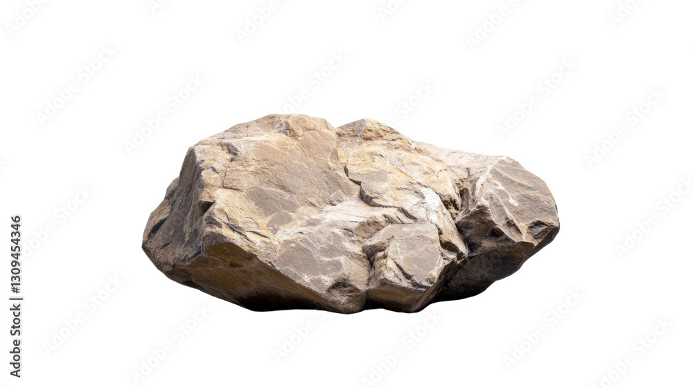 Obraz premium A large rock sits on a white background