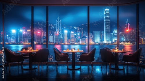 Hong Kong Night City Restaurant View photo