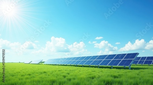 solar panel on field