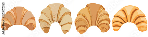 Croissant Pastry Baked Bread Delicious Snacks