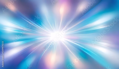 abstract background with rays in blue and lilac tones