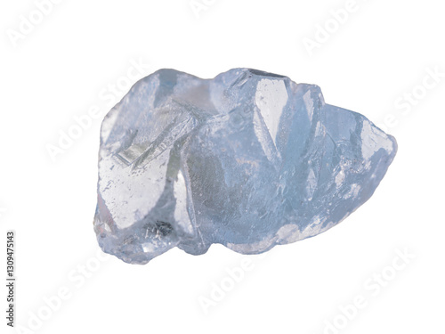 strontium sulfate mineral, found in pale blue or colorless crystals.