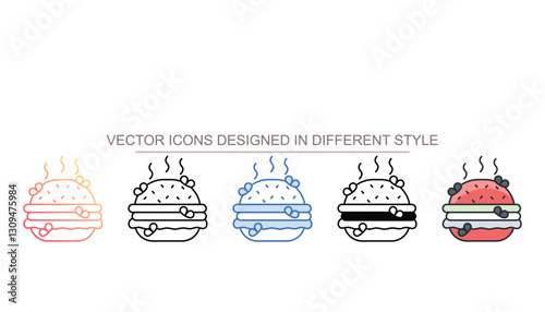 Food Prank icon design with white background stock illustration