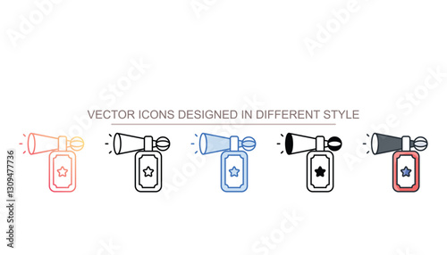 Horn Prank icon design with white background stock illustration