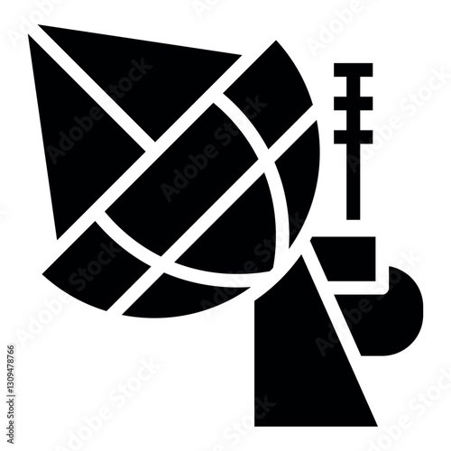 satellite dish vector icon