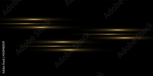 Set of flashes, lights and sparks. Abstract golden lights isolated on a transparent background. Bright gold flashes and glares. vector