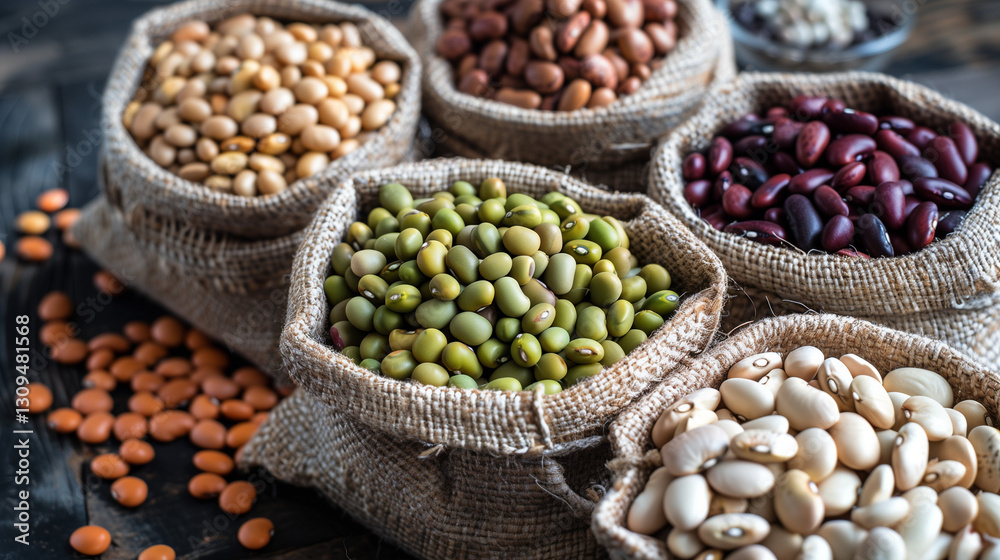 Obraz premium beans in a bag