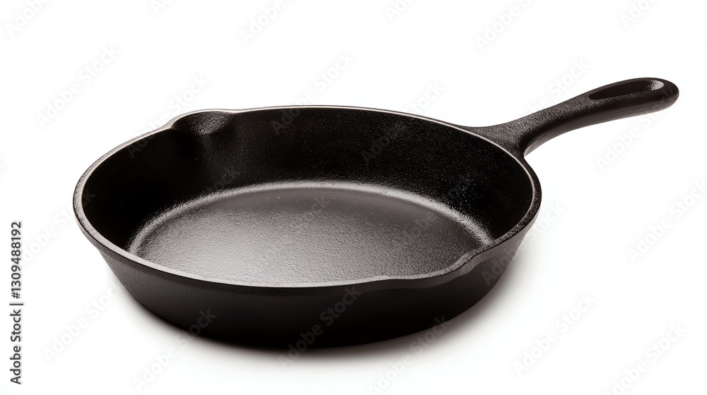 Cast iron skillet on a white isolate background. Cast iron skillet on a white isolate background.