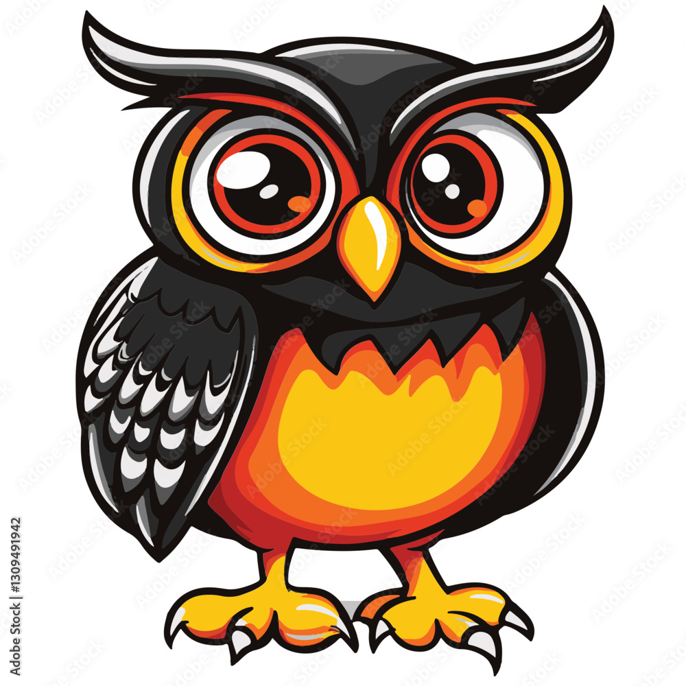 Naklejka premium owl vector illustration