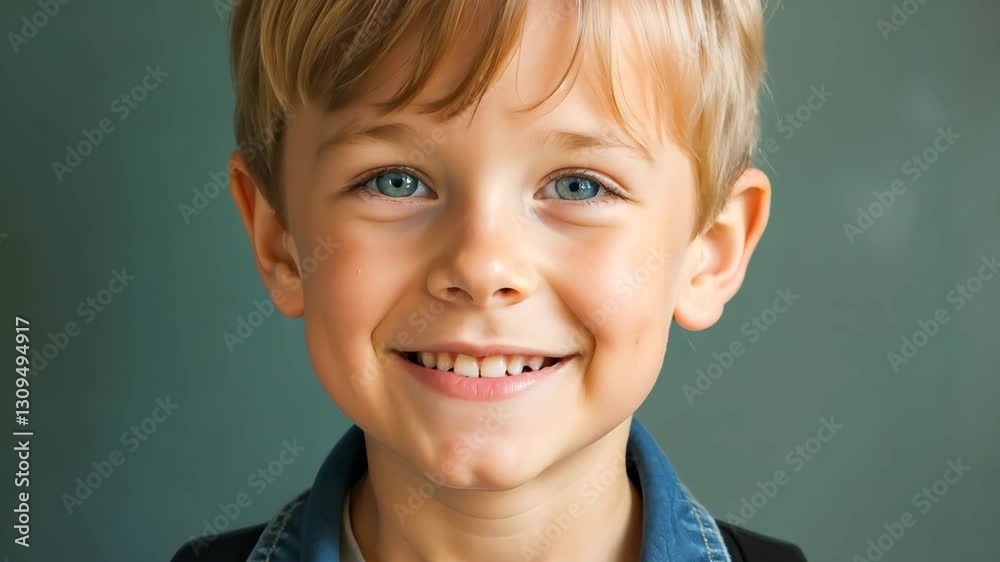Joyful boy on background of blackboard. Smiling boy is happy about beginning of school year and meeting with school friends. Portrait of schoolboy child Joyful boy on background of blackboard. Smiling boy is happy about beginning of school year and meeting with school friends. Portrait of schoolboy child
