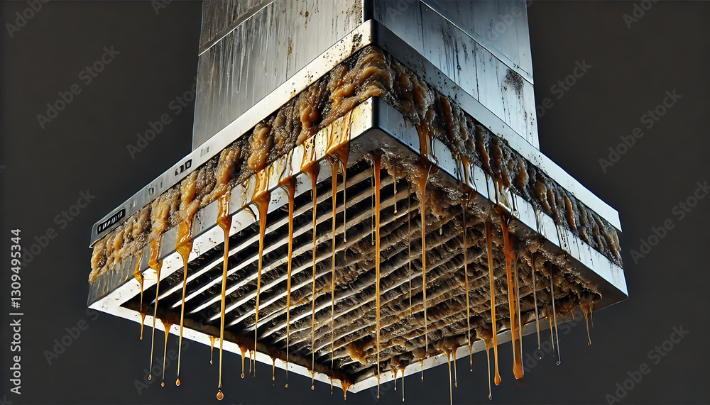 Fototapeta premium 油汚れ・キッチン・油