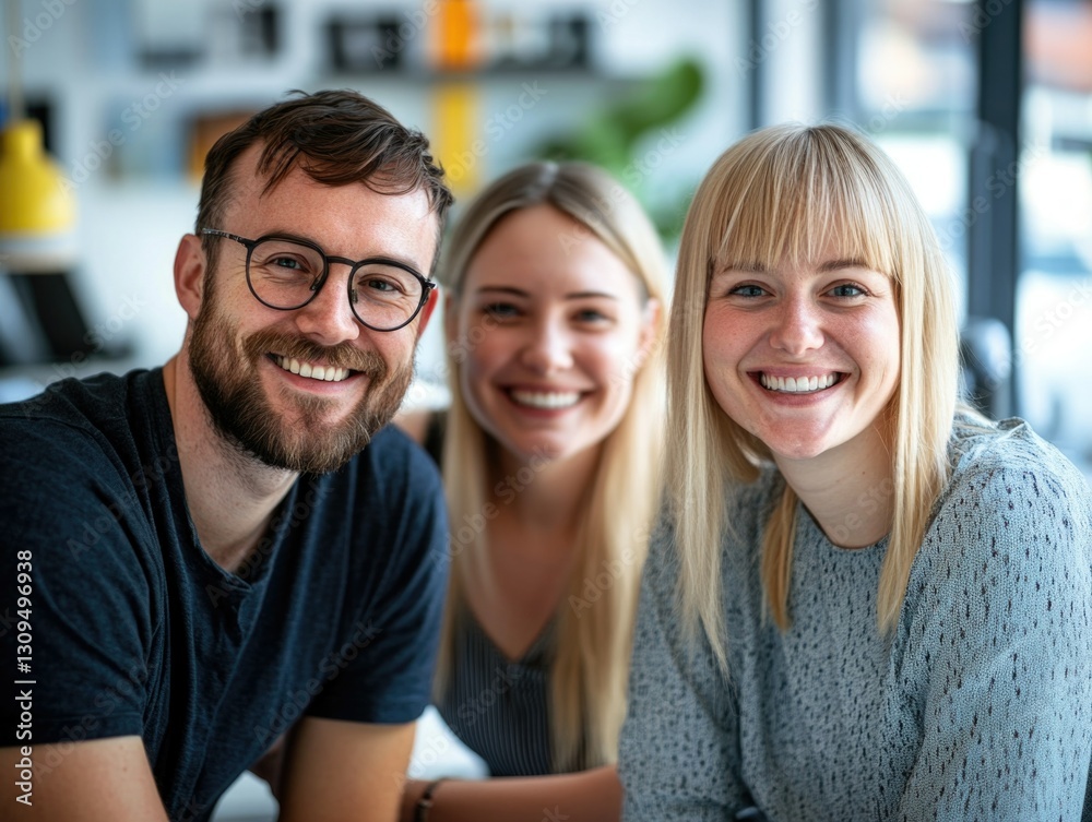 Smiling business people in meeting Smiling business people in meeting